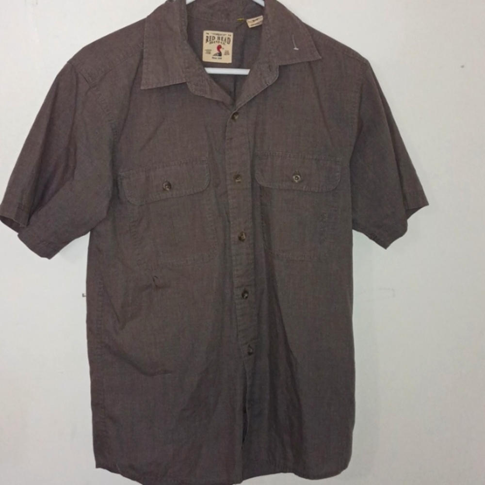 Redhead button down short sleeve shirt
